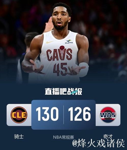 米切尔狂轰48分创赛季新高 骑士逆转送奇才四连败 米切尔狂轰48分创赛季新高 骑士逆转送奇才四连败